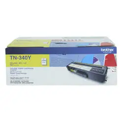 Brother TN-340 Original Yellow Toner Cartridge - 1