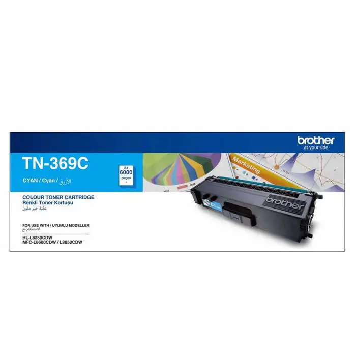 Brother TN-369 Mavi Orijinal Toner Yüksek Kapasiteli - 1