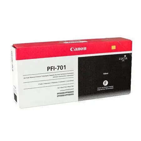 Canon PFI-701BK Siyah Orijinal Kartuş - 1