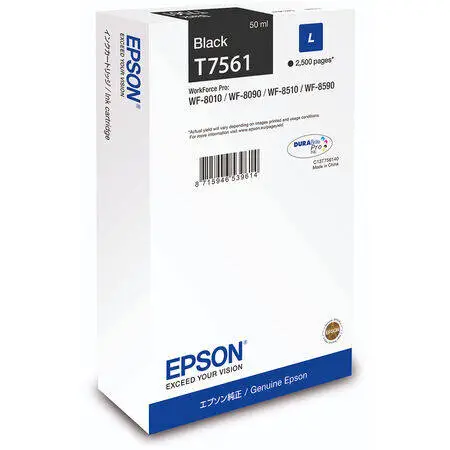 Epson T7561L Siyah Orijinal Kartuş - 1