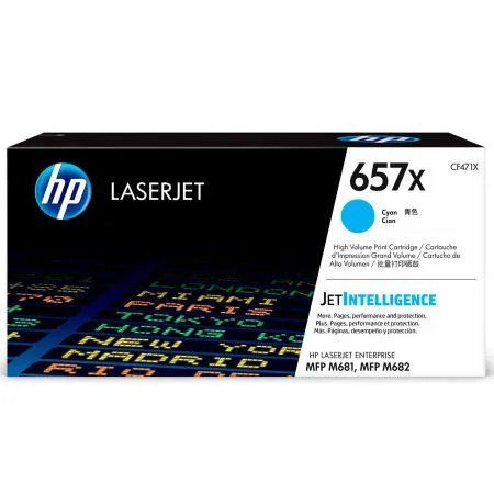 HP 657X CF471X Original High Capacity Cyan Toner - Hp