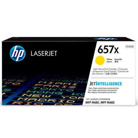 HP 657X CF472X Original High Capacity Yellow Toner - Hp