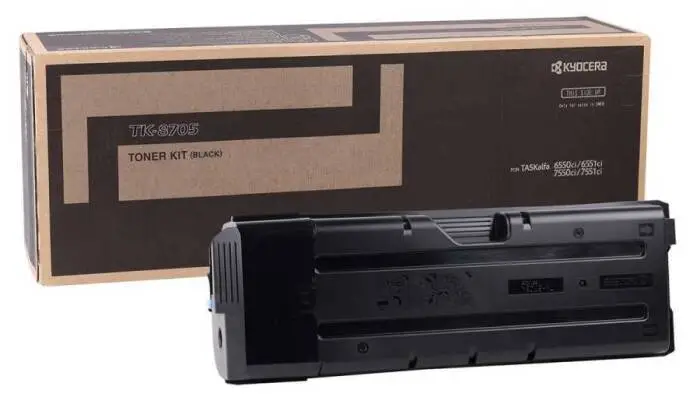 Kyocera TK-8705 Black Original Photocopier Toner - 1
