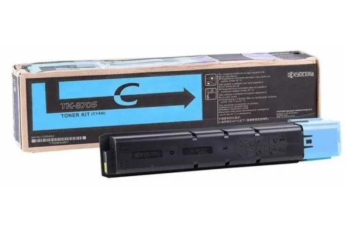 Kyocera TK-8705 Cyan Original Copier Toner - 1