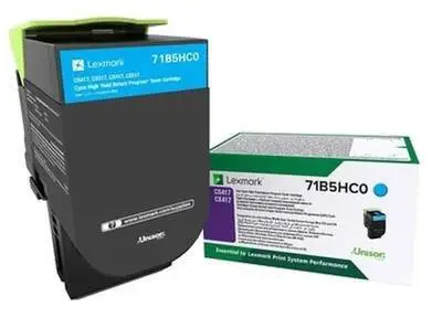Lexmark CS417-71B5HC0 Cyan Original High Capacity Toner - 1