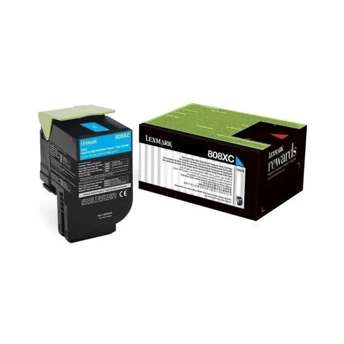 Lexmark CX510-80C8XC0 Cyan Original Toner - 1