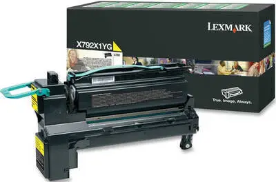Lexmark X792X1YG Yellow Original Toner High Capacity - 1